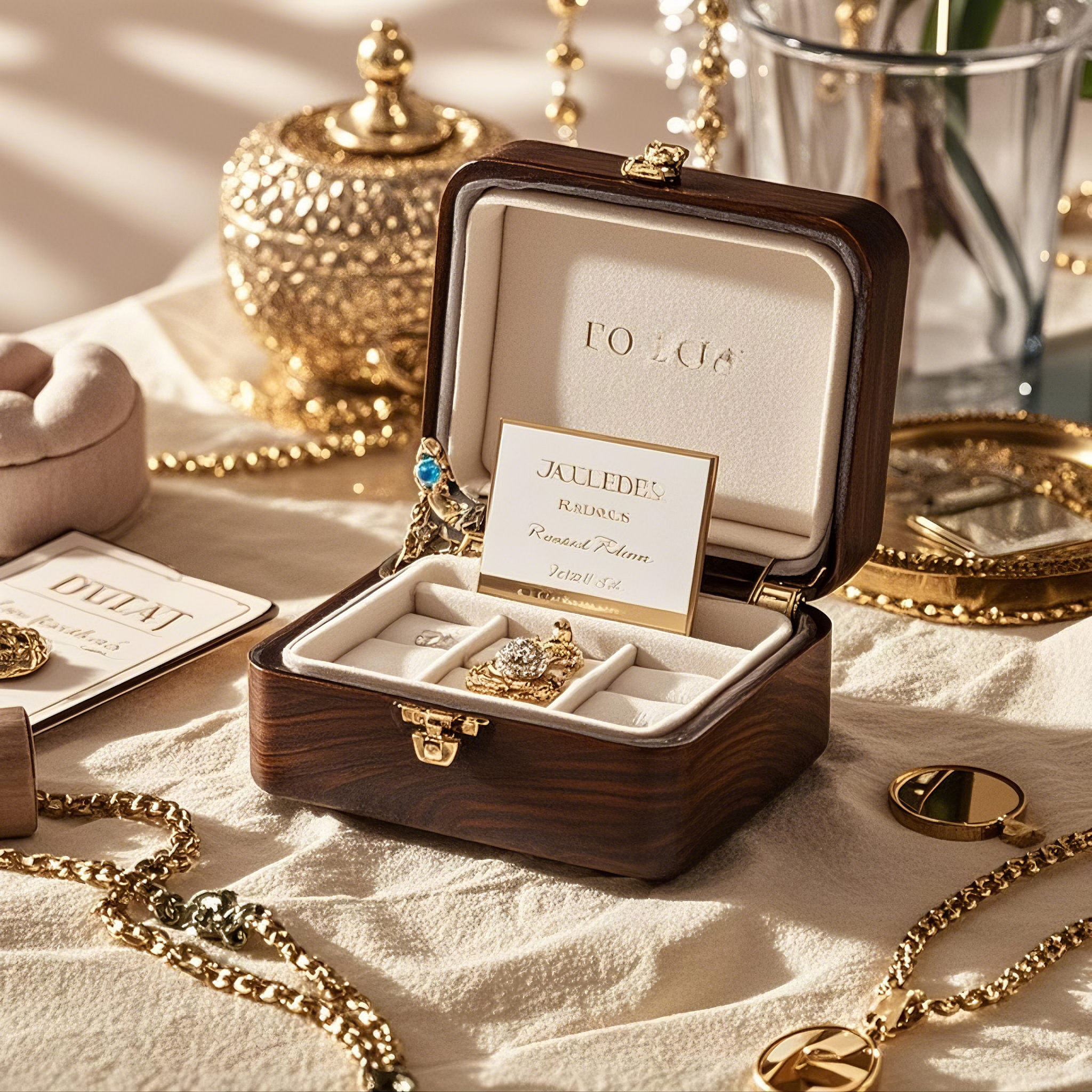 Jewelry box price tag